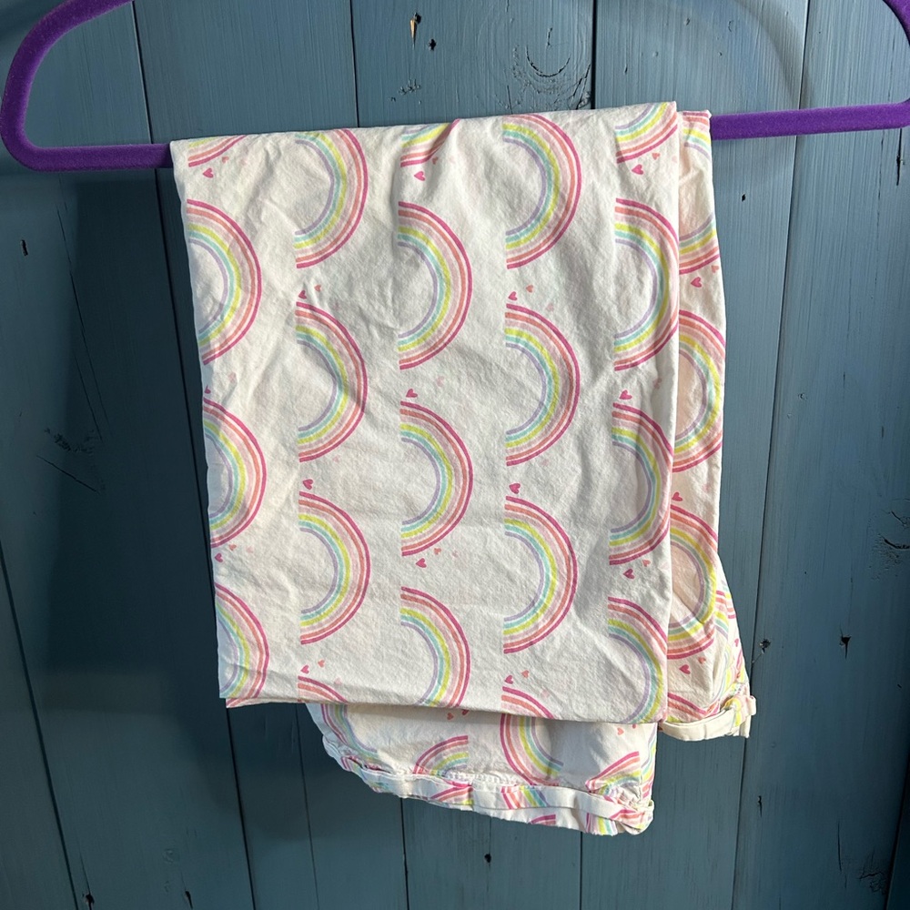 Pottery Barn Kids Multicolor Rainbow Standard Pillowcases (2)